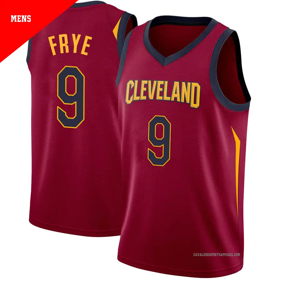 ＃9 Men's Channing Frye Cleveland Cavaliers Swingman Maroon JerseyIcon Edition