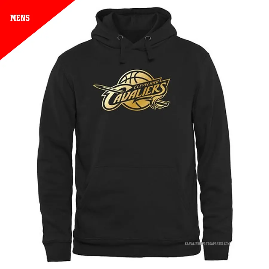 Men's Cleveland Cavaliers Gold Collection Pullover HoodieBlack