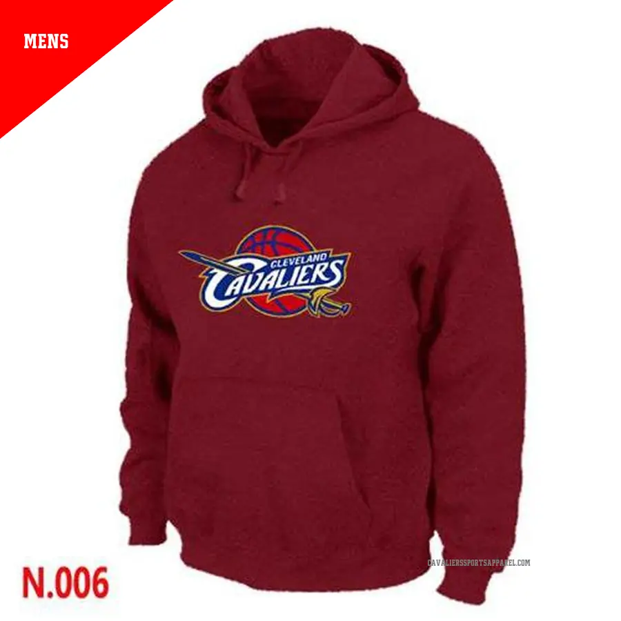 Men's Cleveland Cavaliers Red Pullover Hoodie